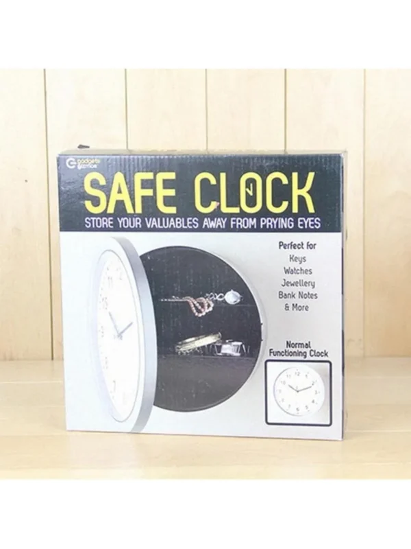 Wall Clock Safe Box Secret Stash Security Secret Key Hidden Safe Lock Money Compartment Cash Hide Case Storage Locker For Home - Image 5
