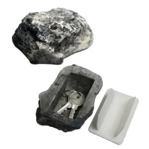 Garden Stone Hide a Spare Key Fake Rock Camouflage Stone Diversion Looks Like Real Stone Safe for Outdoor Yard, Geocaching