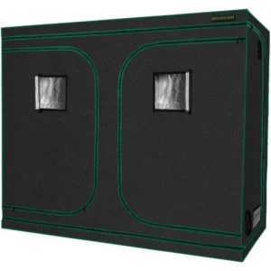 MELONFARM 4x8 Grow Tent, 96"x48"x80'' High Reflective 600D Diamond Mylar Canvas with Observation Window and Floor Tray